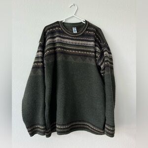 100% wool alpaca oversized sweater from Ecuador